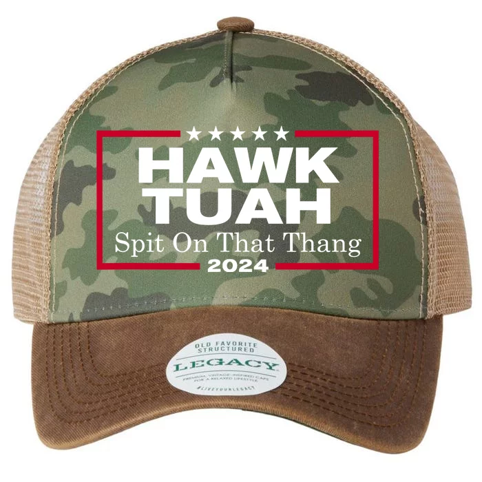 Hawk Tush Spit On That Thang Funny 2024 Election Legacy Tie Dye Trucker Hat