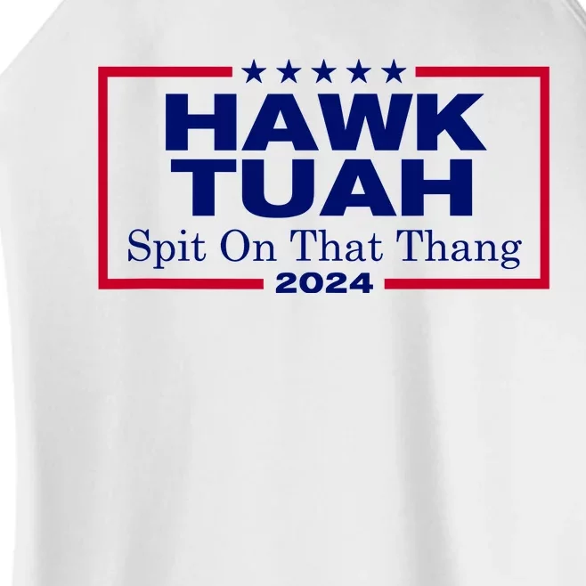 Hawk Tush Spit On That Thang Funny 2024 Election Women’s Perfect Tri Rocker Tank