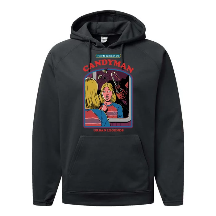 How To Summon The Candy Man Performance Fleece Hoodie