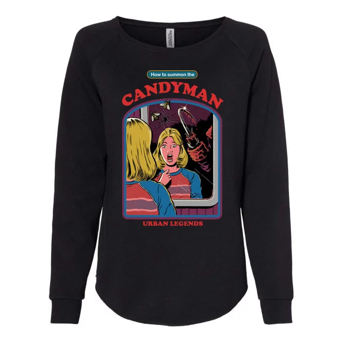 How To Summon The Candy Man Womens California Wash Sweatshirt