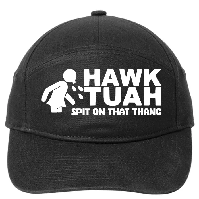 Hawk Tuah Spit On That Thang 7-Panel Snapback Hat