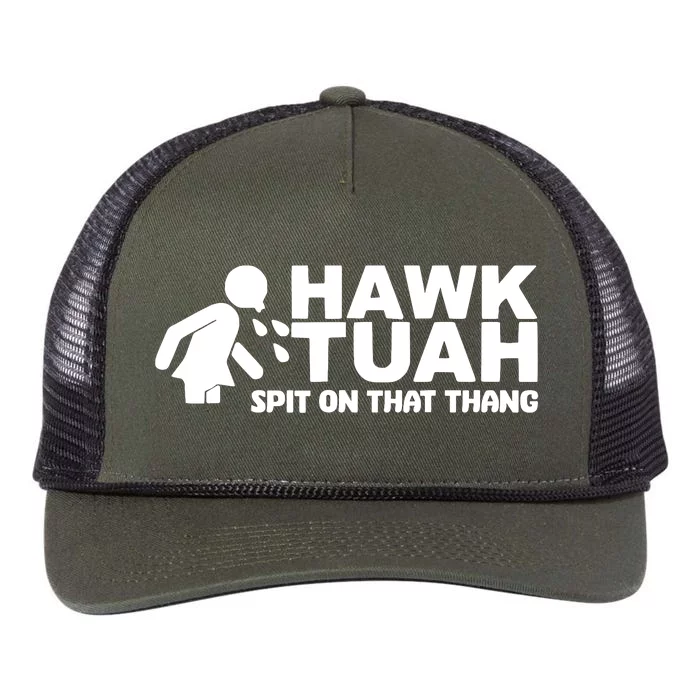 Hawk Tuah Spit On That Thang Retro Rope Trucker Hat Cap