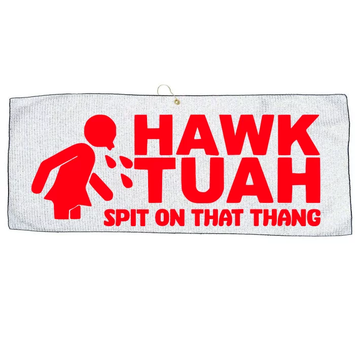 Hawk Tuah Spit On That Thang Large Microfiber Waffle Golf Towel