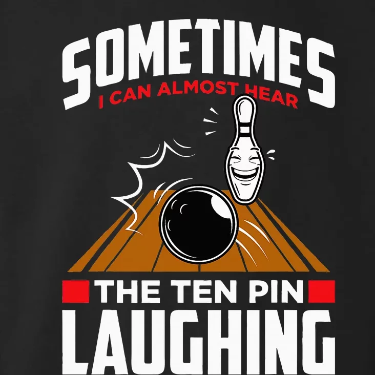 Hear The Ten Pin Laughing Funny Bowler & Bowling Toddler Hoodie