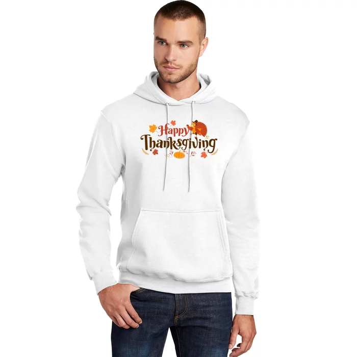 Happy Thanksgiving Turkey Holiday Cute Gift Hoodie