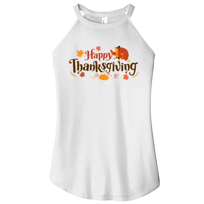 Happy Thanksgiving Turkey Holiday Cute Gift Women’s Perfect Tri Rocker Tank