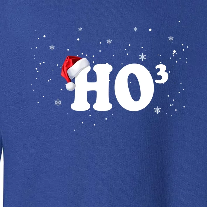 Ho To The Third Power Gift Funny Christmas Ho Ho Ho Gift Toddler Sweatshirt