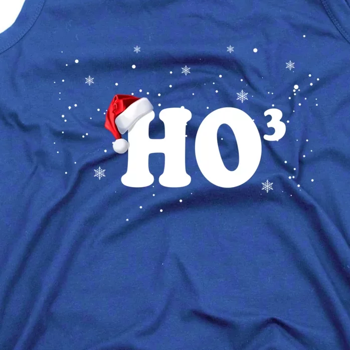 Ho To The Third Power Gift Funny Christmas Ho Ho Ho Gift Tank Top