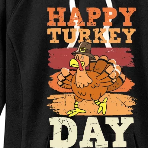 Happy Thanksgiving Turkey Day Family  Matching Pajama Women's Fleece Hoodie