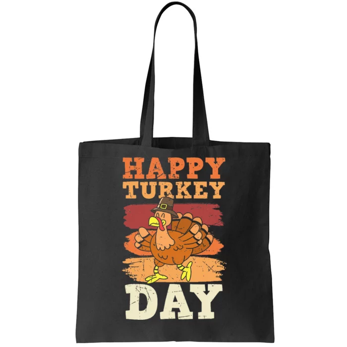 Happy Thanksgiving Turkey Day Family  Matching Pajama Tote Bag