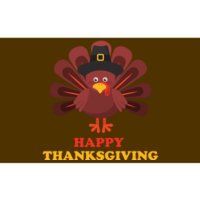 Happy Thanksgiving Turkey Holiday Festive Bumper Sticker