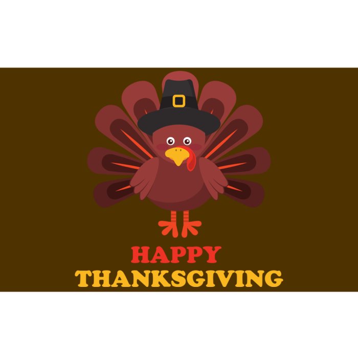 Happy Thanksgiving Turkey Holiday Festive Bumper Sticker