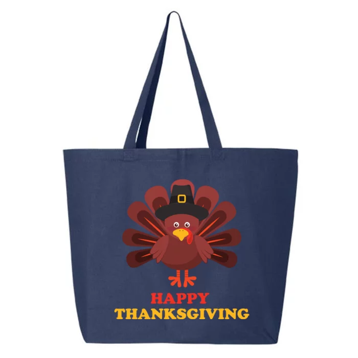 Happy Thanksgiving Turkey Holiday Festive 25L Jumbo Tote