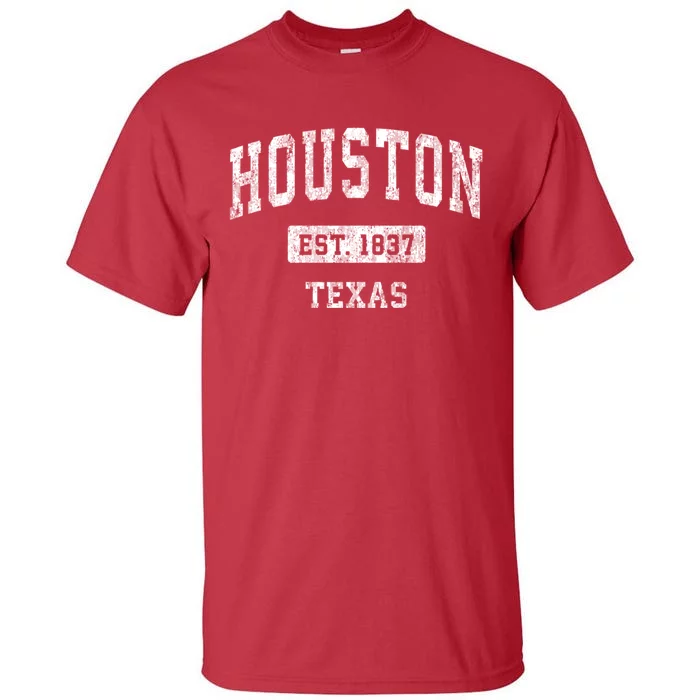 Houston Texas Tx Vintage Sports Tall T-Shirt