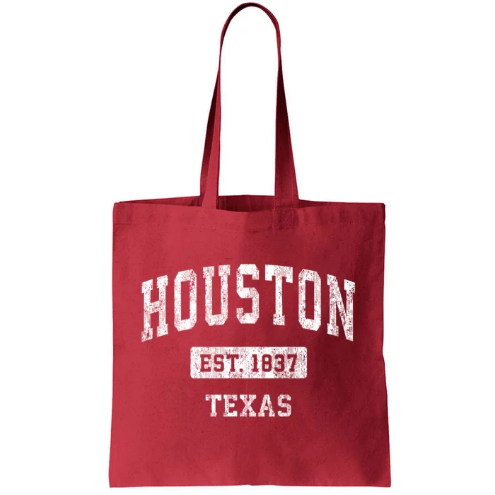 Houston Texas Tx Vintage Sports Tote Bag