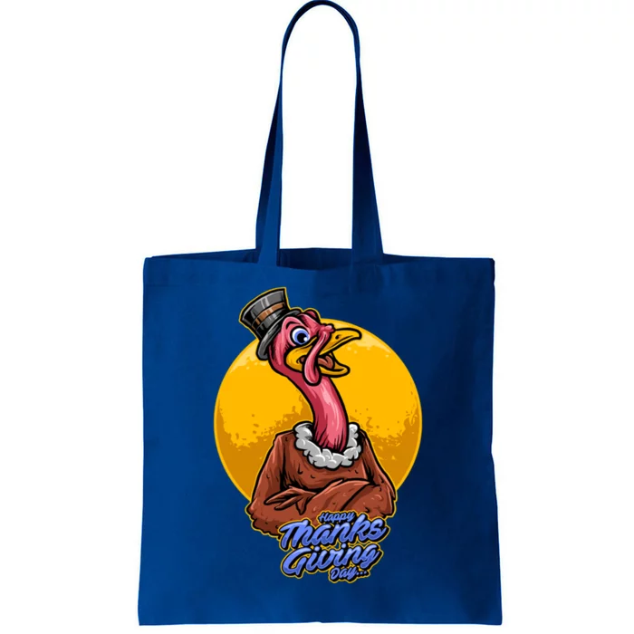 Happy Thanksgiving Turkey Day Pilgrim Hat Gift Cute Gift Tote Bag