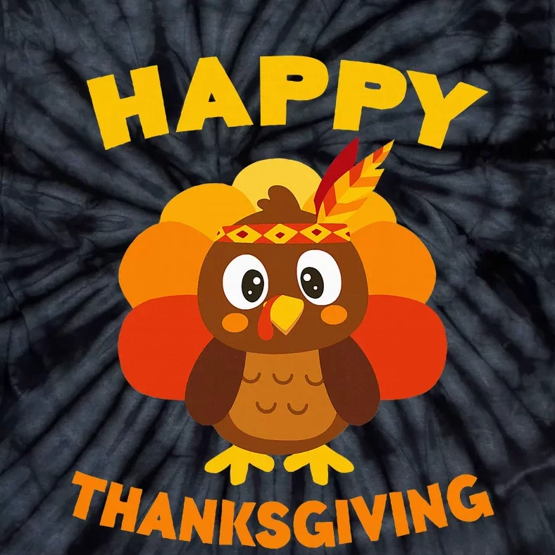 Happy Thanksgiving Thanksgiving Day Tie-Dye T-Shirt