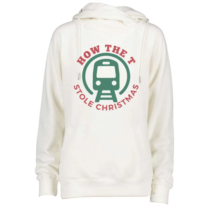 How The T Stole Christmas Womens Funnel Neck Pullover Hood