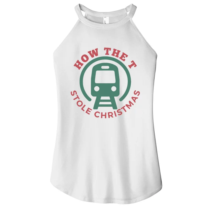 How The T Stole Christmas Women’s Perfect Tri Rocker Tank