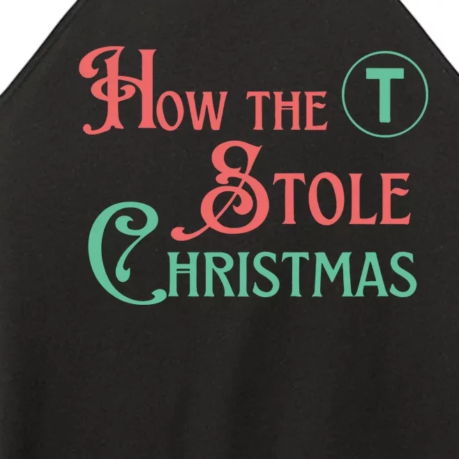 How The T Stole Christmas Storybook Women’s Perfect Tri Rocker Tank