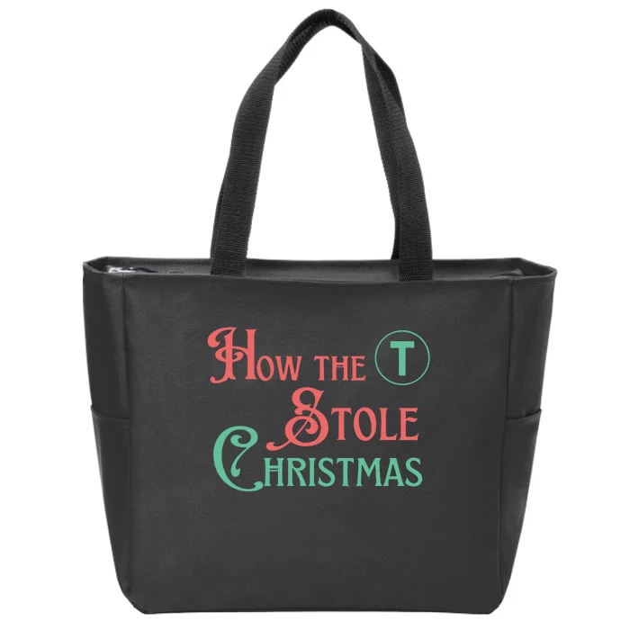 How The T Stole Christmas Storybook Zip Tote Bag