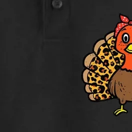 Happy Thanksgiving Turkey Bandana Fall Mom Dry Zone Grid Performance Polo