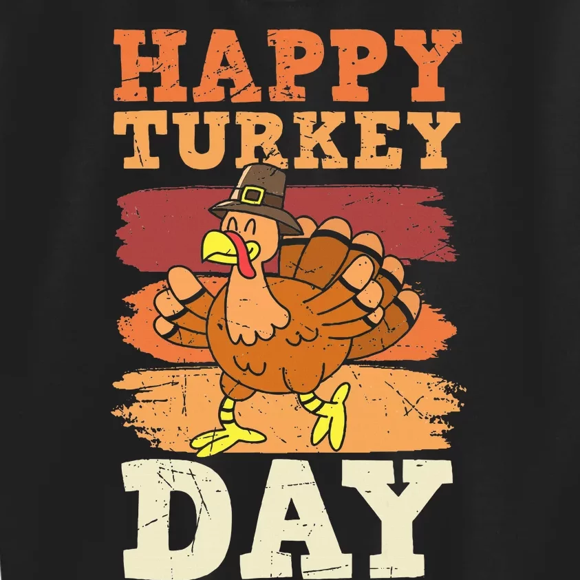 Happy Thanksgiving Turkey Day Family Matching Pajama Kids Sweatshirt