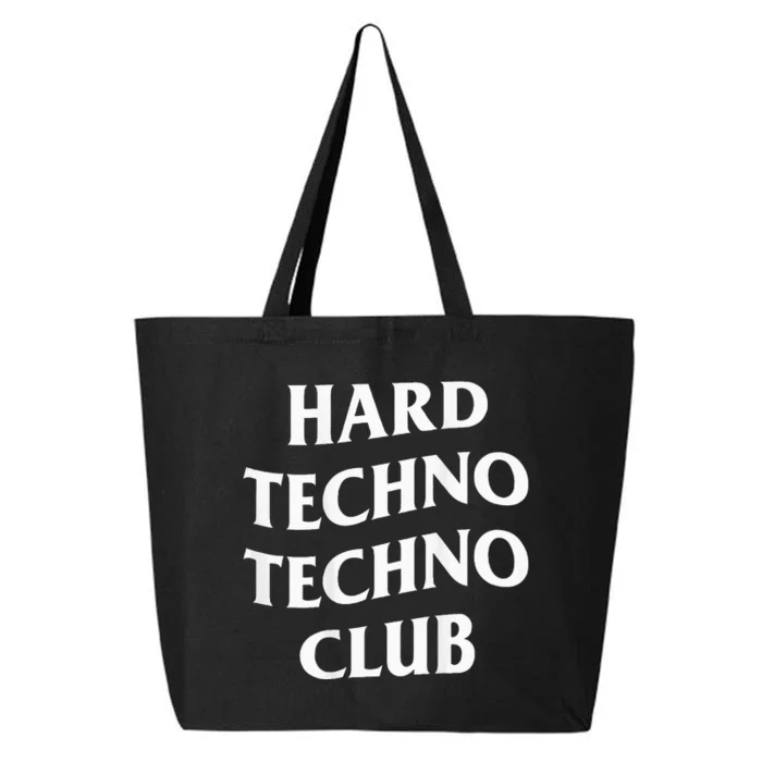 Hard Techno Techno Club X Raver Rave Party Outfit Backprint 25L Jumbo Tote