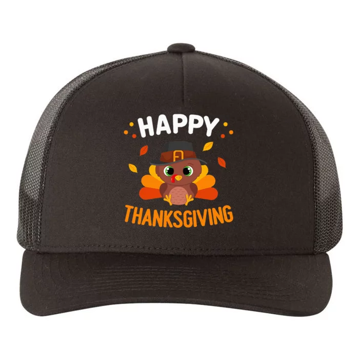 Happy Thanksgiving Turkey Day Gobble Yupoong Adult 5-Panel Trucker Hat