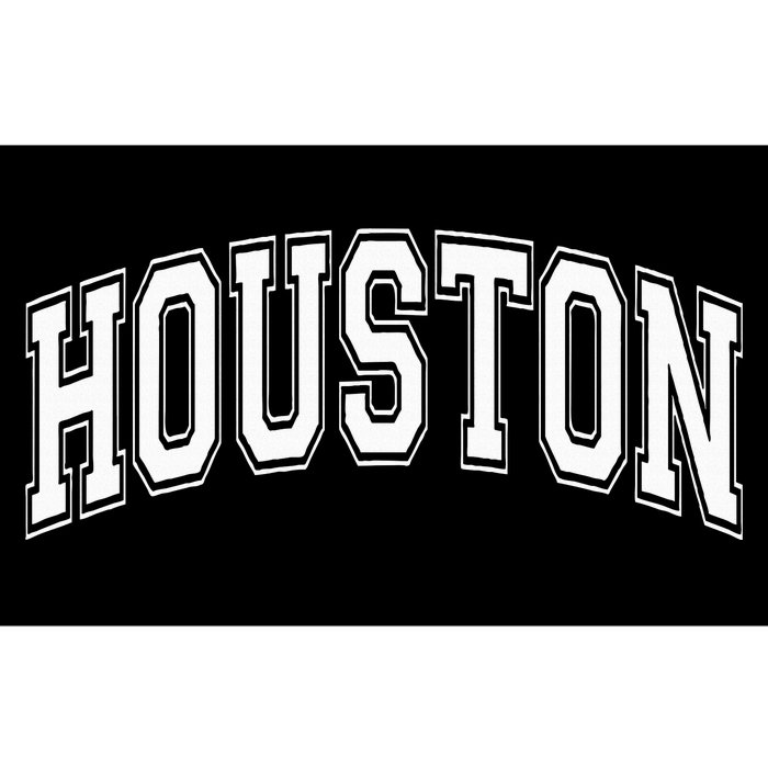 Houston Texas Tx Varsity Style White Font Bumper Sticker