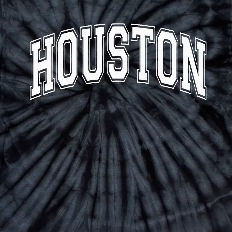 Houston Texas Tx Varsity Style White Font Tie-Dye T-Shirt