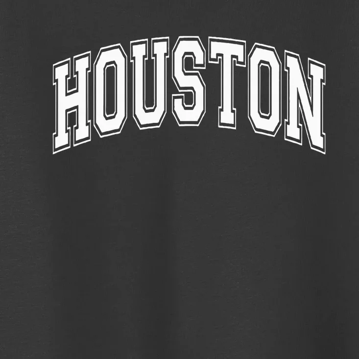 Houston Texas Tx Varsity Style White Font Toddler T-Shirt