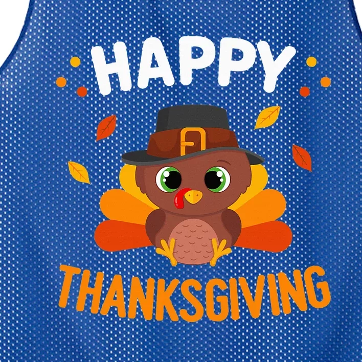 Happy Thanksgiving Turkey Day Gobble Mesh Reversible Basketball Jersey Tank