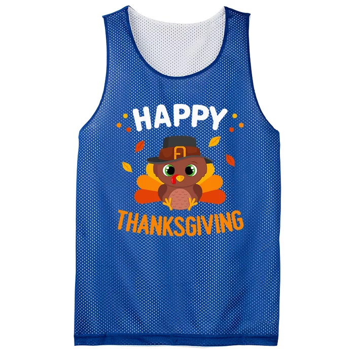 Happy Thanksgiving Turkey Day Gobble Mesh Reversible Basketball Jersey Tank