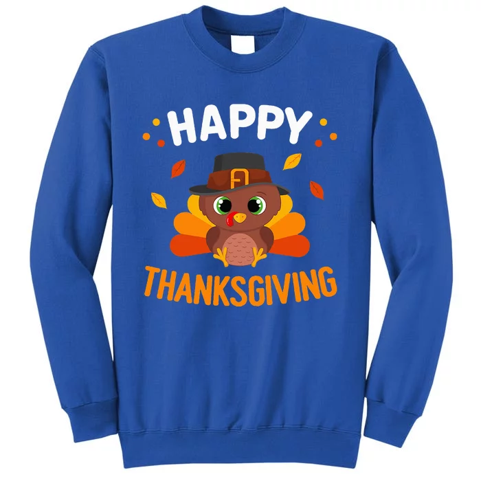 Happy Thanksgiving Turkey Day Gobble Tall Sweatshirt