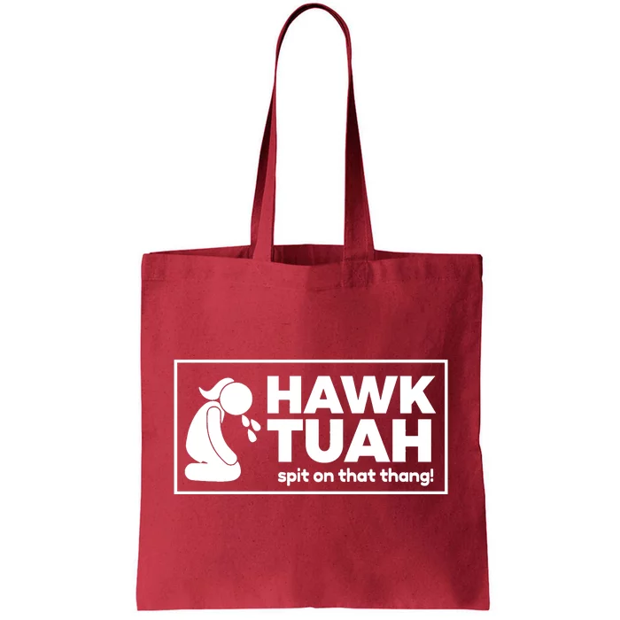 Hawk Tuah Tush Spit On That Thang 24 Girl Funny Utah Tote Bag