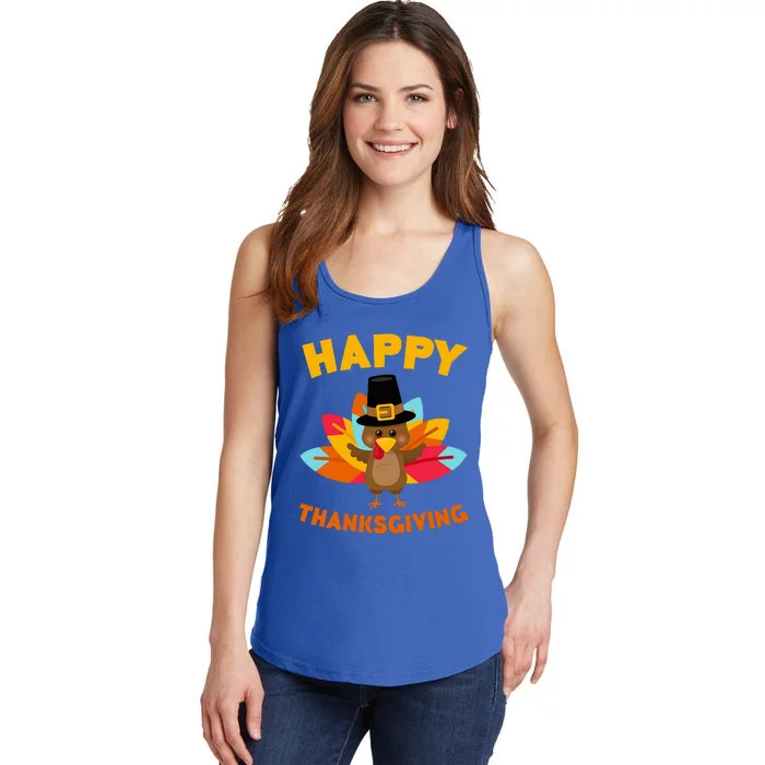 Happy Thanksgiving Thanksgiving Day Ladies Essential Tank