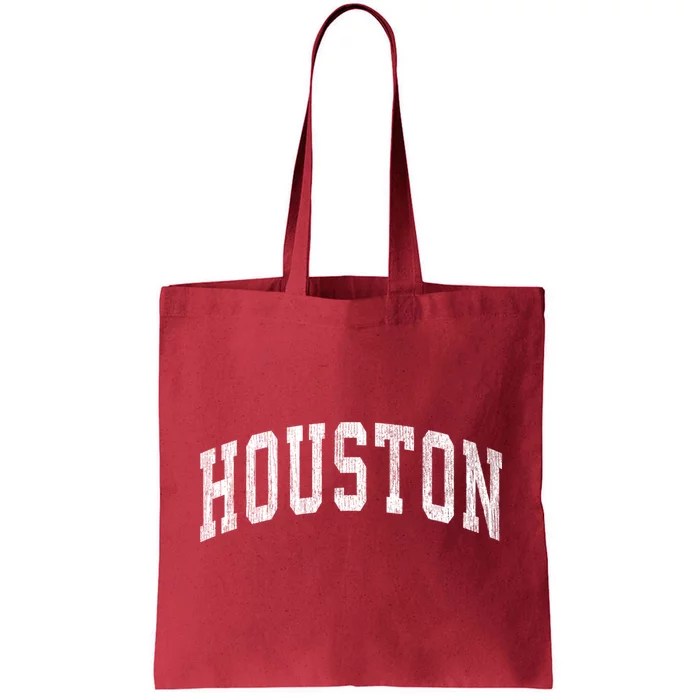 Houston Texas Tx Vintage Athletic Sports Design Tote Bag