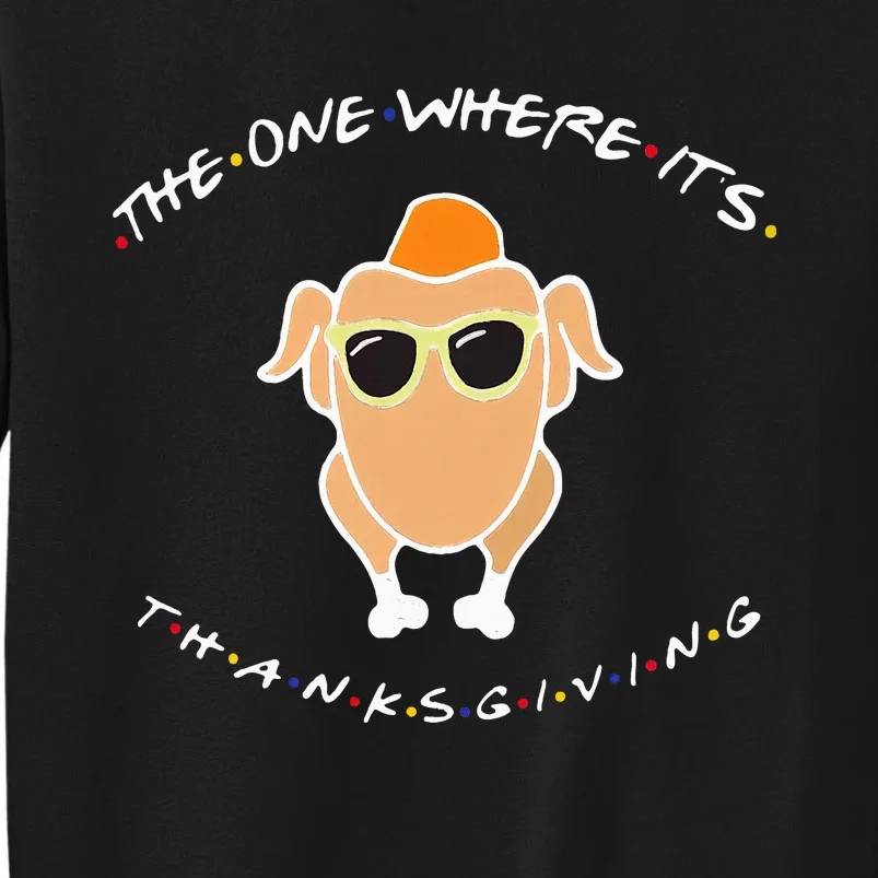 Happy Thanksgiving Turkey Head Friendsgiving Dinner Turkey Sweatshirt