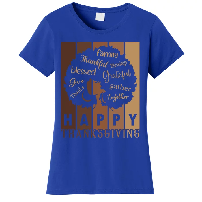 Happy Thanksgiving Thankful Blessings Thanksgiving Family Cute Gift Women's T-Shirt