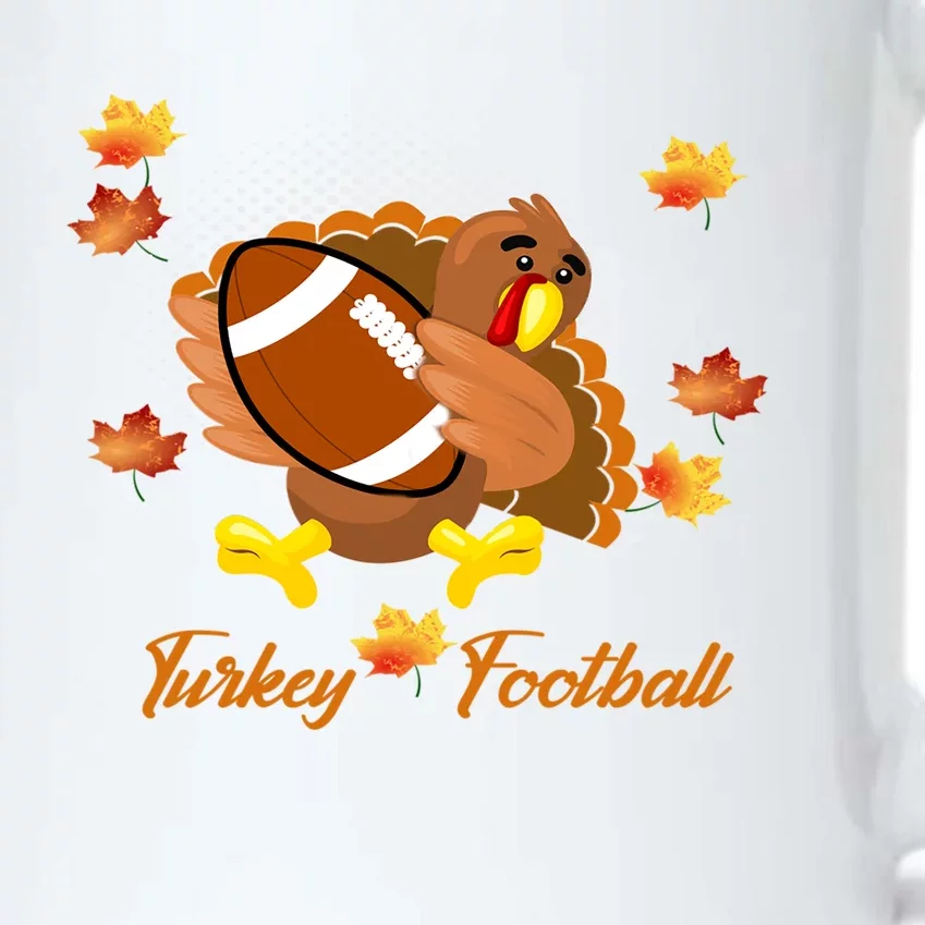 Happy Thanksgiving Turkey Football Game Great Gift Black Color Changing Mug