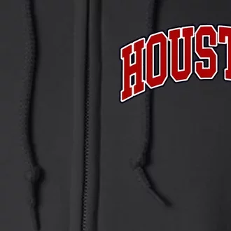 Houston Texas Throwback Design Print Htown Classic Full Zip Hoodie