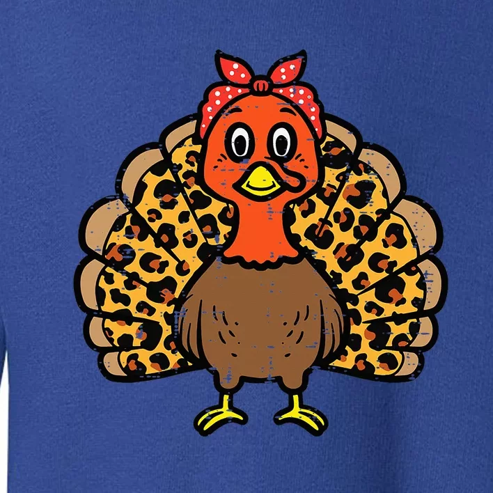 Happy Thanksgiving Turkey Bandana Fall Mom Toddler Sweatshirt