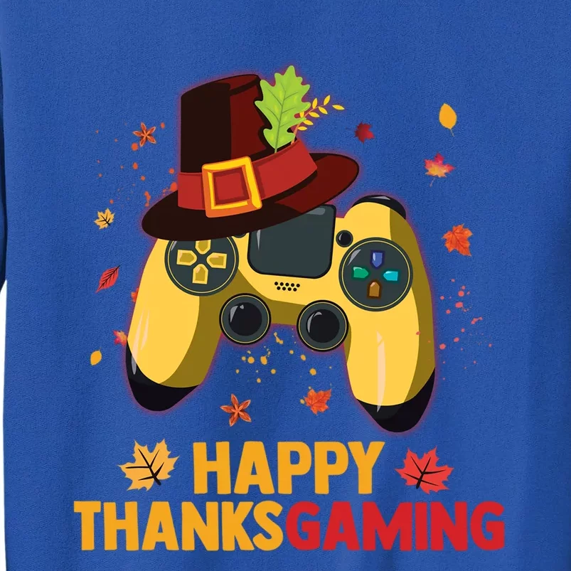 Happy Thanksgaming Thanksgiving Video Game Controller Gift Tall Sweatshirt