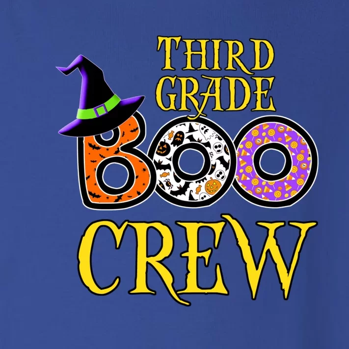 Halloween Teacher Third Grade Boo Crew Cute Gift Toddler Long Sleeve Shirt