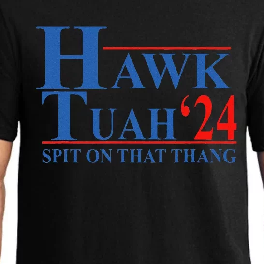 Hawk Tuahhawk Tuah Spit On That Thang Funny Pajama Set