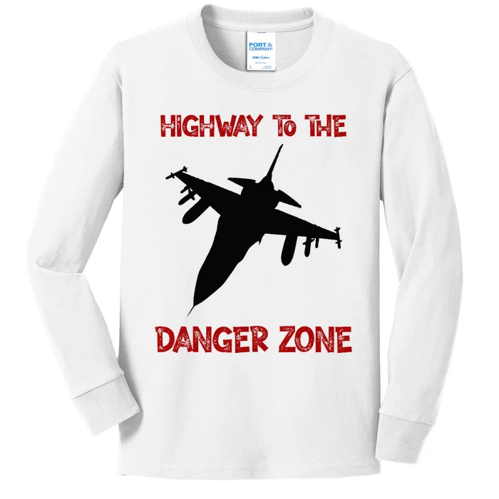 HIGHWAY TO THE DANGER ZONE Kids Long Sleeve Shirt