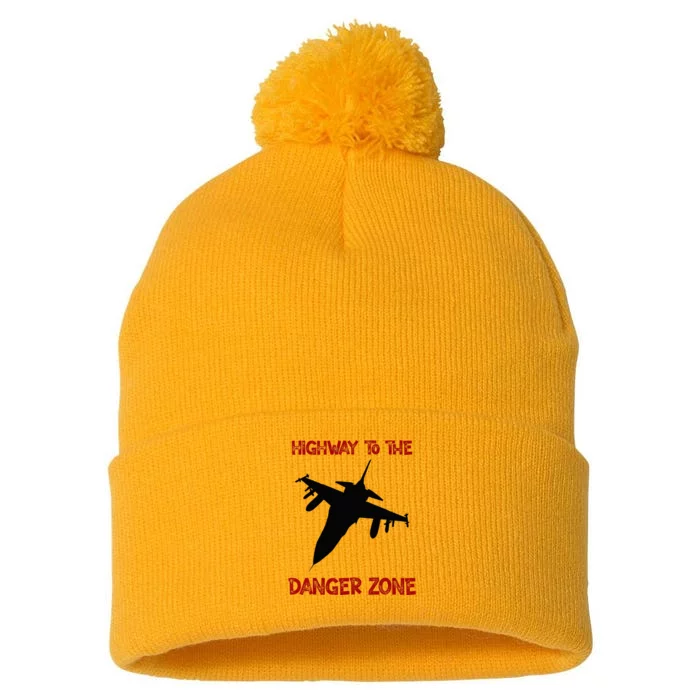 HIGHWAY TO THE DANGER ZONE Pom Pom 12in Knit Beanie