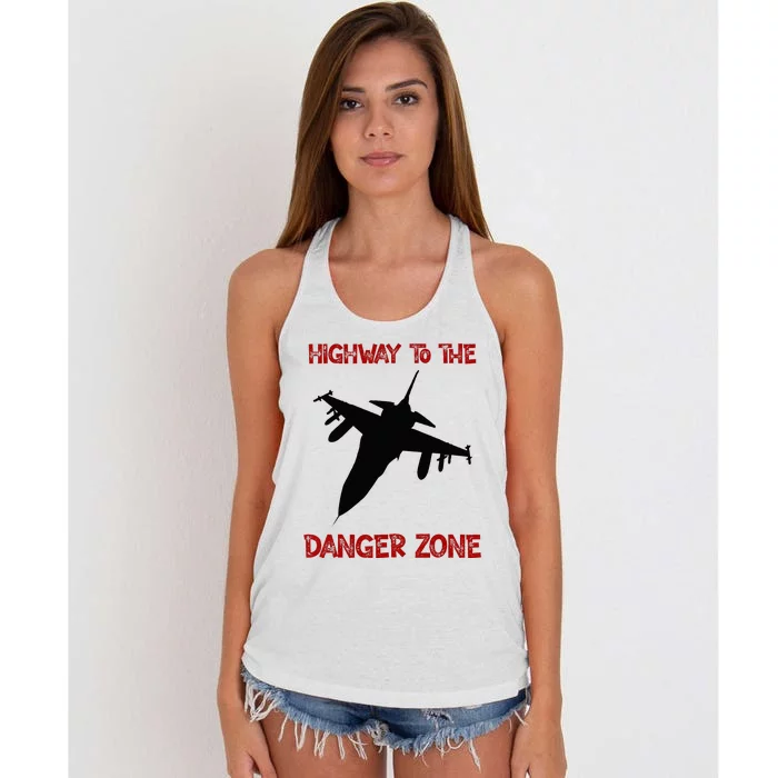 HIGHWAY TO THE DANGER ZONE Women's Knotted Racerback Tank