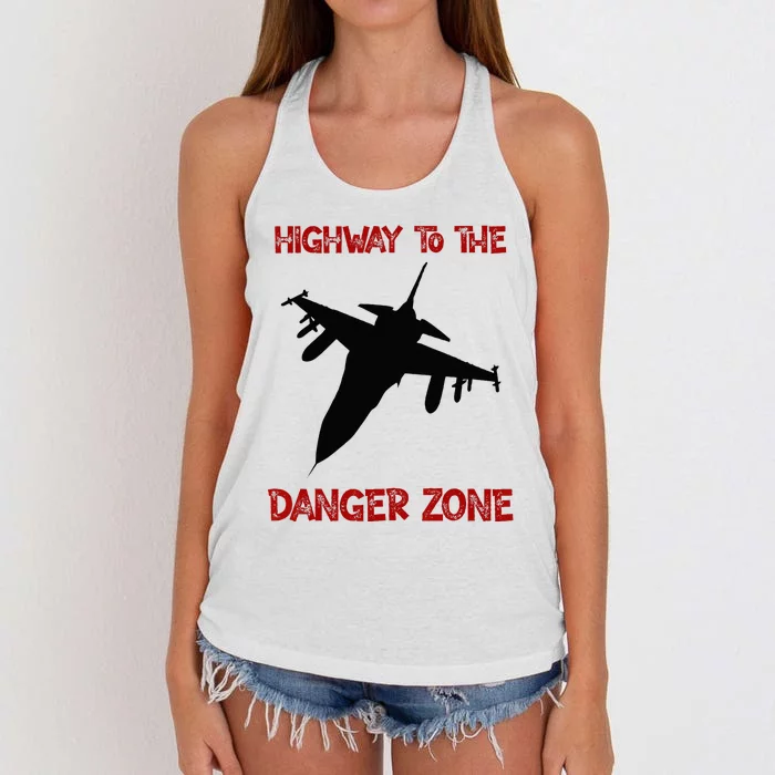 HIGHWAY TO THE DANGER ZONE Women's Knotted Racerback Tank